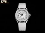 JBL Factory Replica Watch Patek Philippe For Women Aquanaut Luce  White Dial with Diamonds